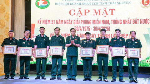 Hiệp hội Doanh nhân cựu chiến binh Thái Nguyên kỷ niệm 10 năm thành lập