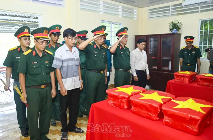 Tìm thấy 4 hài cốt liệt sĩ tại 2 xã: Biển Bạch và Hưng Mỹ
