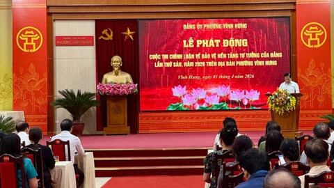 Vĩnh Hưng: Phát động Cuộc thi chính luận bảo vệ nền tảng tư tưởng của Đảng