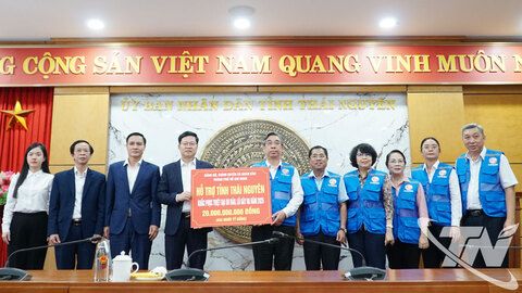 Thành phố Hồ Chí Minh hỗ trợ tỉnh Thái Nguyên 20 tỷ đồng khắc phục hậu quả bão lũ