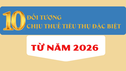 10 đối tượng chịu thuế tiêu thụ đặc biệt từ năm 2026 theo Nghị định 360/2025/NĐ-CP
