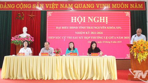 Đại biểu HĐND tỉnh Thái Nguyên tiếp xúc cử tri phường Gia Sàng