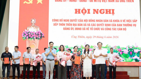 Ứng Thiên: Đổi mới toàn diện bộ máy, tạo động lực phát triển trong giai đoạn mới
