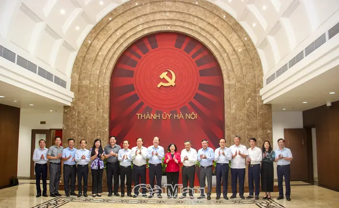 Tỉnh uỷ Cà Mau và Thành uỷ Hà Nội tăng cường hợp tác, trao đổi kinh nghiệm