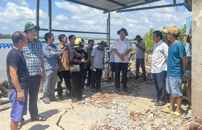 Xã Đất Mới xảy ra 4 vụ sạt lở đất