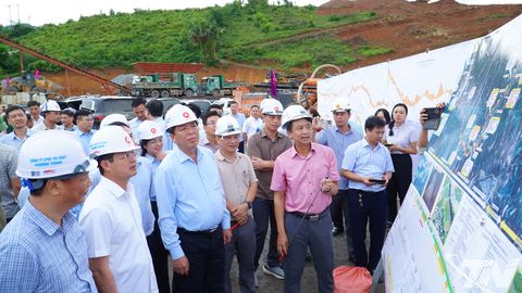 Bộ trưởng Trần Hồng Minh kiểm tra các dự án giao thông trọng điểm tại Thái Nguyên