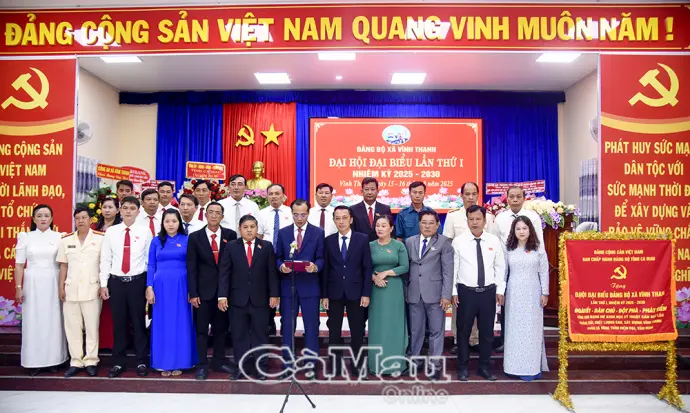 Đồng chí Ngô Nguyên Phong được chỉ định giữ chức Bí thư Đảng uỷ xã Vĩnh Thanh, nhiệm kỳ 2025-2030