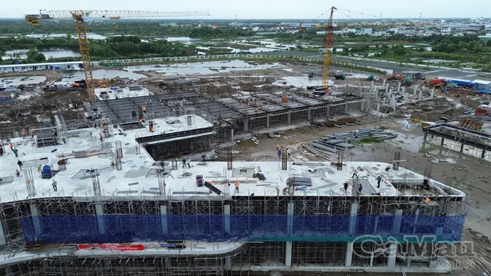 45 ngày đêm tăng tốc thi công bệnh viện 1.200 giường