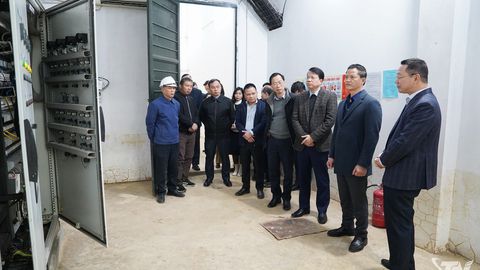 Chủ tịch UBND tỉnh Thái Nguyên kiểm tra 2 dự án ODA về thoát nước, xử lý nước thải