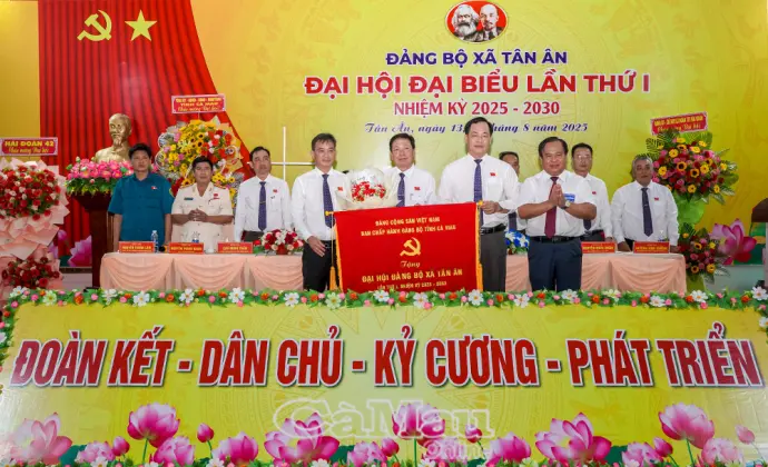 Đồng chí Đoàn Trường Giang giữ chức Bí thư Đảng uỷ xã Tân Ân, nhiệm kỳ 2025-2030