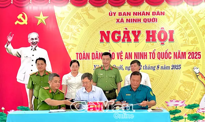 Ninh Quới phát huy sức mạnh toàn dân giữ vững an ninh Tổ quốc