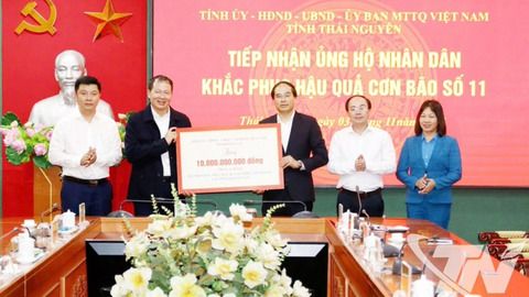 Tỉnh Đồng Nai hỗ trợ Thái Nguyên 10 tỷ đồng khắc phục hậu quả mưa lũ