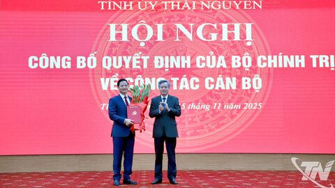 Đồng chí Vương Quốc Tuấn giữ chức Phó Bí thư Tỉnh ủy Thái Nguyên