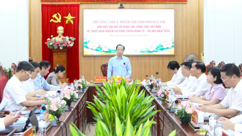 Đánh giá công tác phát triển kinh tế - xã hội tại các xã Phúc Lộc, Phúc Thọ, Hát Môn