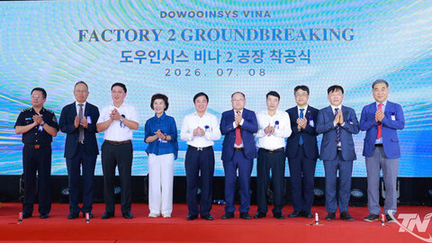 Công ty Dowooinsys Vina khởi công nhà máy thứ 2 tại Khu công nghiệp Sông Công II