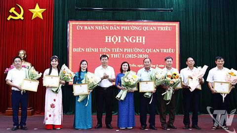 Phường Quan Triều tuyên dương các điển hình tiên tiến