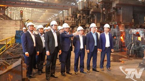Đồng chí Bí thư Tỉnh ủy làm việc với Công ty CP Gang thép Thái Nguyên