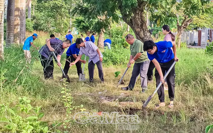 Ra quân trồng cây, chỉnh trang đô thị