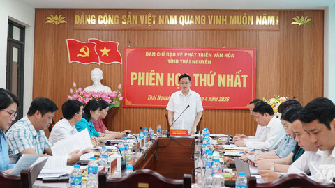 Phiên họp thứ nhất Ban Chỉ đạo về phát triển văn hóa tỉnh Thái Nguyên: Rà soát, cụ thể hóa nhiệm vụ