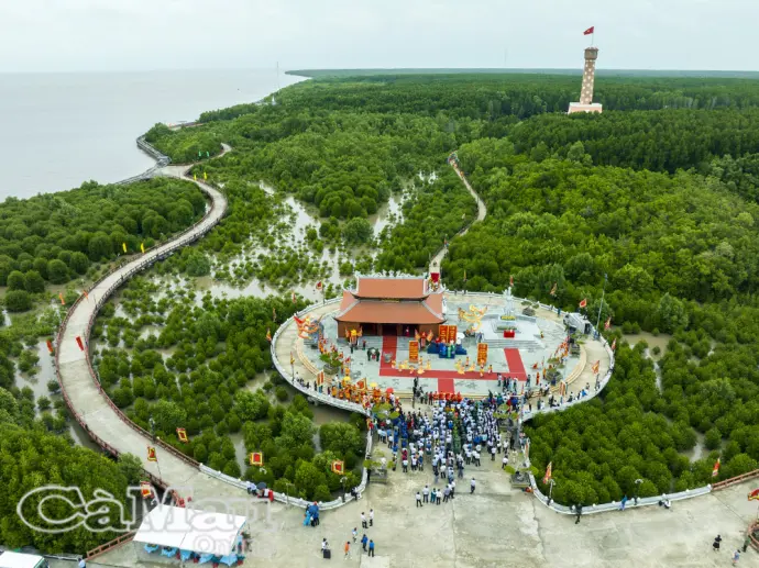 Mũi đất xanh vươn mình