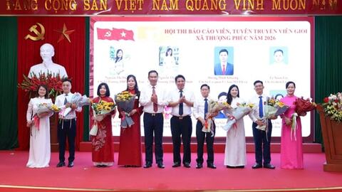 Xã Thượng Phúc tổ chức thành công hội thi báo cáo viên, tuyên truyền viên giỏi năm 2026