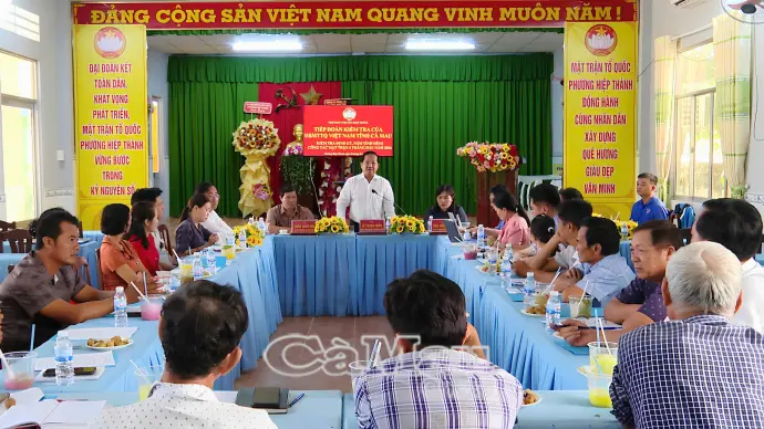 Kiểm tra, đánh giá kết quả thực hiện công tác Mặt trận tại phường Hiệp Thành