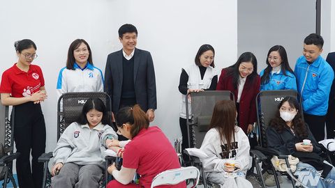 Tiếp nhận khoảng 700 đơn vị máu từ chương trình 'Giọt hồng tuổi trẻ'