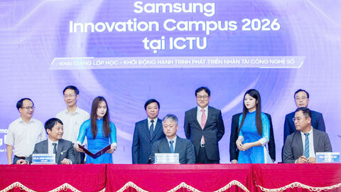 Đại học Công nghệ thông tin và Truyền thông Thái Nguyên hợp tác với Samsung Việt Nam đào tạo nhân lực công nghệ cao