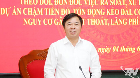 Sớm đề xuất giải pháp khả thi để xử lý dứt điểm các dự án chậm tiến độ, tồn đọng kéo dài