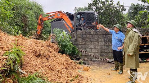 Thái Nguyên: Mưa lớn do bão số 10 gây thiệt hại nhiều nơi