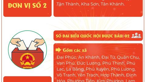 Thái Nguyên có 5 đơn vị bầu cử và 10 đại biểu Quốc hội được bầu