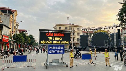 Thái Nguyên: Phân luồng giao thông đêm Countdown chào năm mới 2026