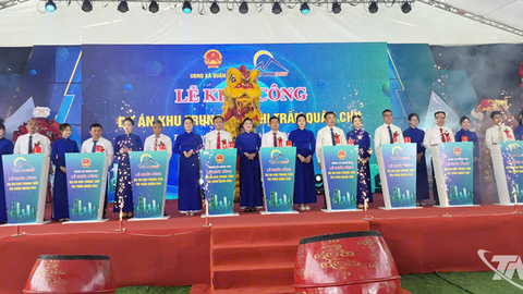 Khởi công dự án nhà ở tại xã Quân Chu