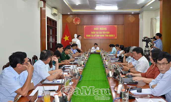 Thẩm tra nhiều dự thảo nghị quyết trình tại kỳ họp khóa X