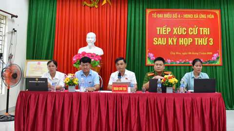 Cử tri xã Ứng Hòa kiến nghị tháo gỡ vướng mắc trong quản lý đất đai