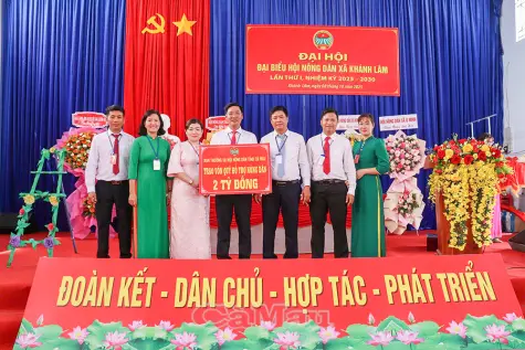 Hội Nông dân tỉnh hỗ trợ 2 tỷ đồng Quỹ Hỗ trợ nông dân xã Khánh Lâm