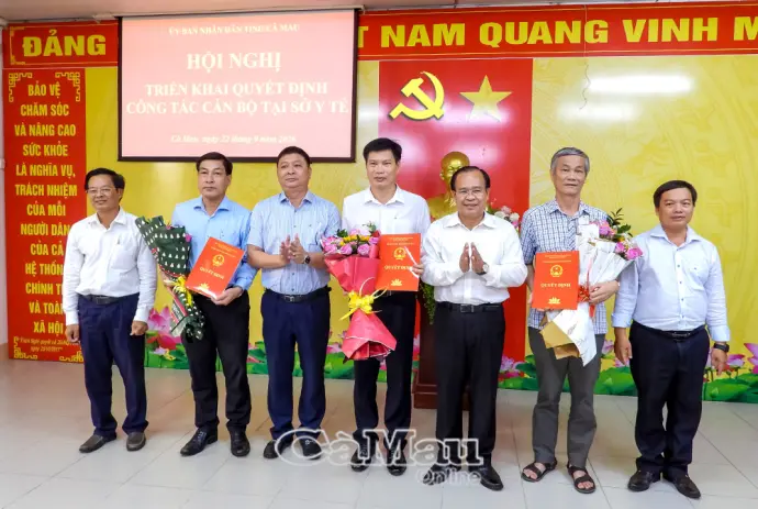 Triển khai các quyết định về công tác cán bộ tại Sở Y tế