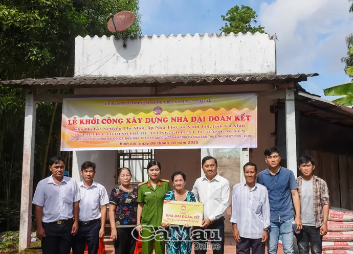 Khởi công Nhà Đại đoàn kết chào mừng Đại hội Đảng bộ tỉnh