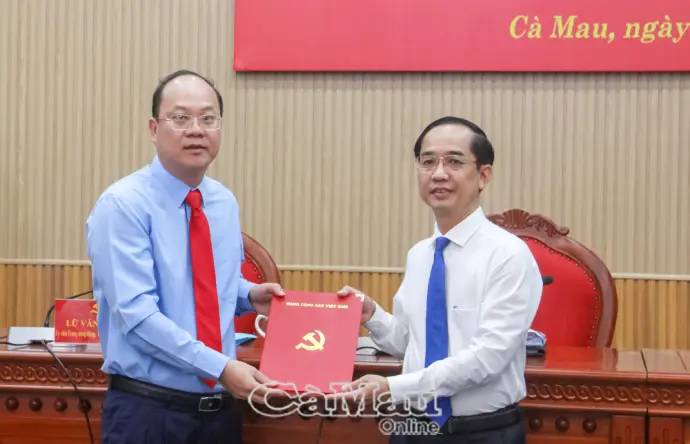 Ban Bí thư chuẩn y đồng chí Hồ Thanh Thuỷ giữ chức Phó Bí thư Tỉnh uỷ Cà Mau
