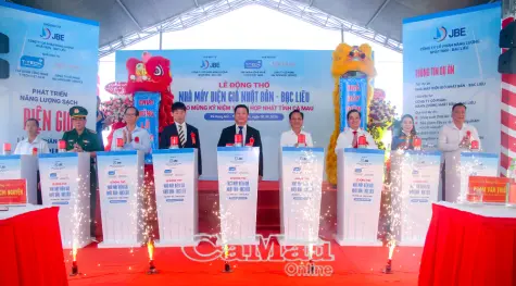 Động thổ Dự án Nhà máy điện gió Nhật Bản - Bạc Liêu tại Cà Mau
