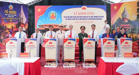Nâng cấp Nghĩa trang Liệt sĩ tỉnh và trùng tu Đền thờ 10 Anh hùng liệt sĩ Khởi nghĩa Hòn Khoai