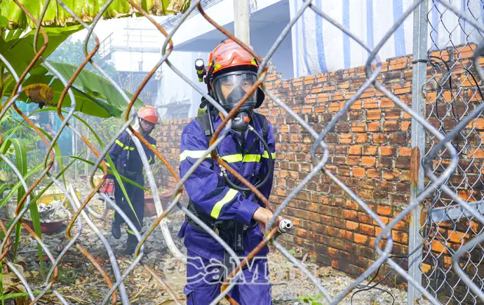 Khống chế kịp thời vụ cháy tại phường An Xuyên