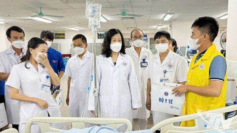 Bộ trưởng Bộ Y tế làm việc với Bệnh viện Trung ương Thái Nguyên