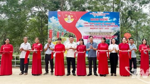 Khánh thành công trình chào mừng đại hội đảng các cấp