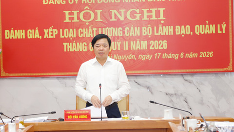 HĐND tỉnh Thái Nguyên: Đánh giá, xếp loại chất lượng cán bộ lãnh đạo, quản lý