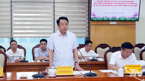 Thái Nguyên: Kiến nghị nhiều nội dung liên quan đến 2 dự án luật về chuyển đổi số và công nghệ cao