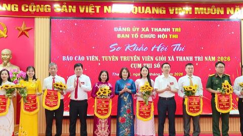 Sôi nổi hội thi báo cáo viên, tuyên truyền viên giỏi ở Thanh Trì