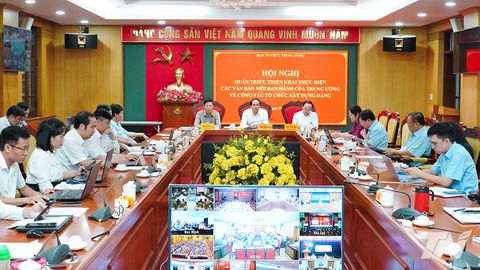 Ban Tổ chức Trung ương quán triệt các quy định, kết luận mới của Bộ Chính trị