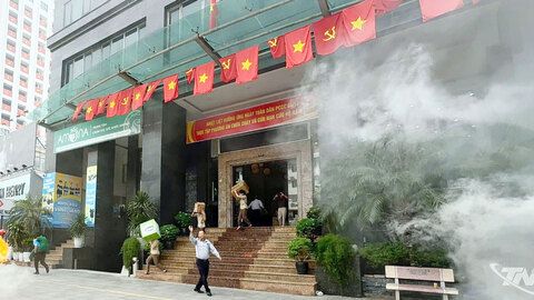 Thực tập phương án chữa cháy tại Khách sạn Kim Thái