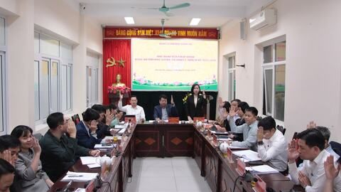 Đảng bộ phường Giảng Võ xem xét 7 chương trình công tác toàn khóa